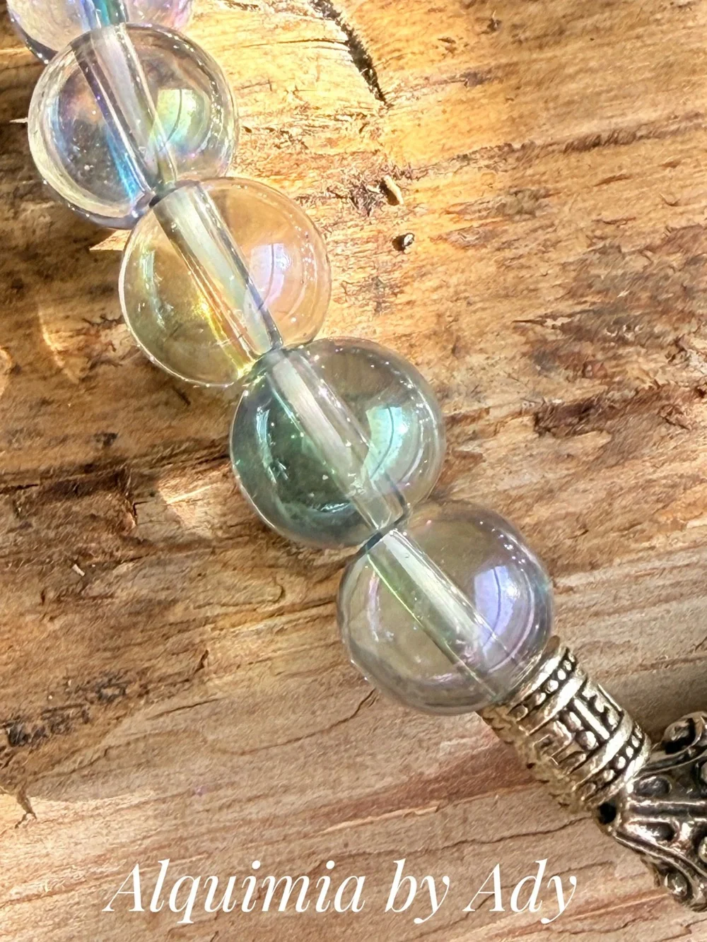 Aura Quartz + Ghost Quartz bracelet /protection for Capricorn ♑️